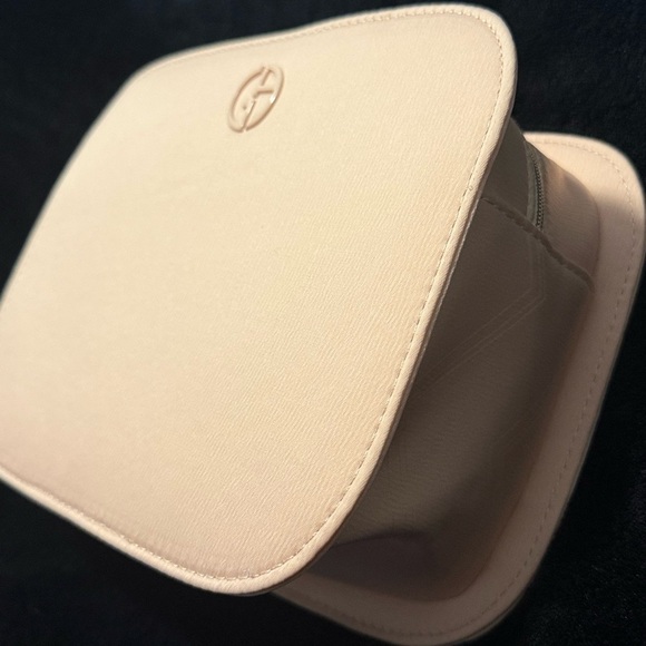 Giorgio Armani Pouch blush pink nude cosmetic toiletry case holder/ wristlet - Picture 4 of 15